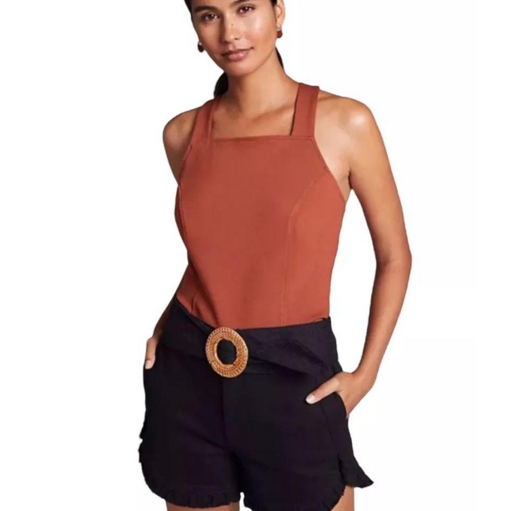 Anthropologie Porridge Seamed Cross-Back Tank